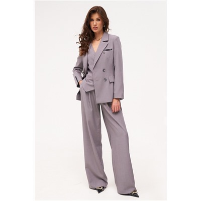 Брюки, жакет KaVaRi 8036 светло-серый