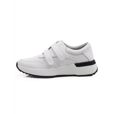 03-YG452-1 WHITE Кроссовки женские (натуральная кожа)