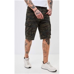 Шорты F411-0987 khaki camo