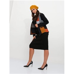 Жакет Д 2243/сине-терракотовый