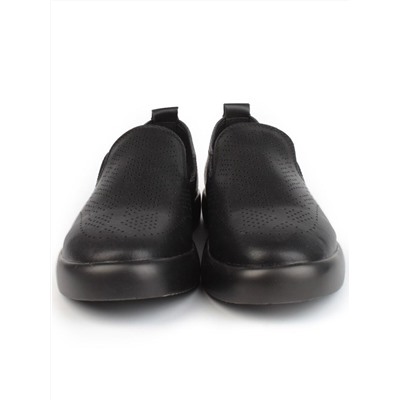 03-YD18-1D BLACK Полуботинки женские (натуральная кожа)