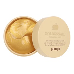 Гидро-гелевые патчи для век с муцином улитки Petitfee Hydro Gel Eye Patch Gold & SnailКосметика уходовая для лица и тела от ведущих мировых производителей по оптовым ценам в интернет магазине ooptom.ru.