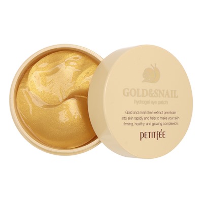 Гидро-гелевые патчи для век с муцином улитки Petitfee Hydro Gel Eye Patch Gold & SnailКосметика уходовая для лица и тела от ведущих мировых производителей по оптовым ценам в интернет магазине ooptom.ru.