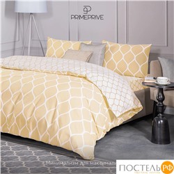 PRIME PRIVE ХАРДИ желт КПБ 145х215-1/180х220-1/50х70-2, 4 пр., хл./сатин желтый