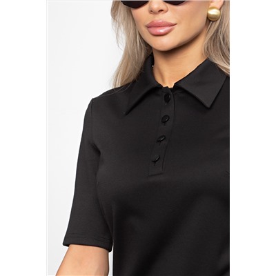 Блуза трикотажная чёрного цвета Вербена №3