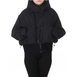 H24-033 BLACK Куртка пуховая зимняя женская (пух)