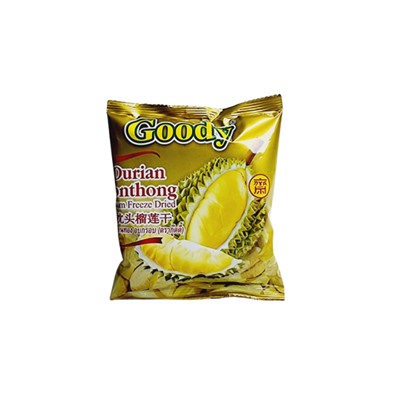 Сушеный Дуриан по технорогии freezee dry от Goody Crispy Durian Monthong 30g