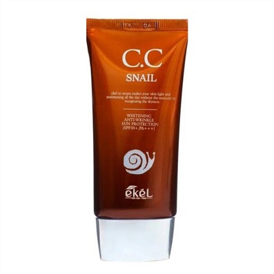 Ekel CC крем с улиточным муцином SPF50+ PA+++, 50 мл