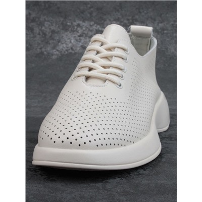 03-YD8-1D LT. BEIGE Полуботинки женские (натуральная кожа)