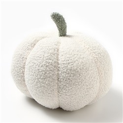 Подушка декоративная «Этель. Тыква», d=28 см, белая