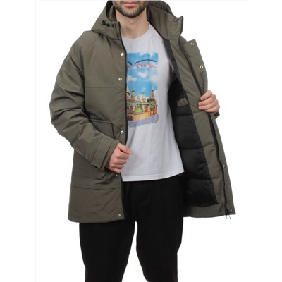 8897 GREEN Куртка мужская зимняя облегченная (130 гр. холлофайбер)