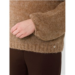 Джемпер вязаный с люрексом в цвете сафари