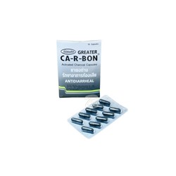 Активированный уголь в капсулах от Greater CA-R-BON Activated Charcoal Capsules 1 блистер 10 капсул