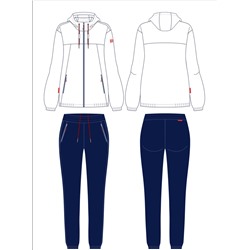 Спортивный костюм женский Yachting 15L-RR-1856 RED-N-ROCK'S