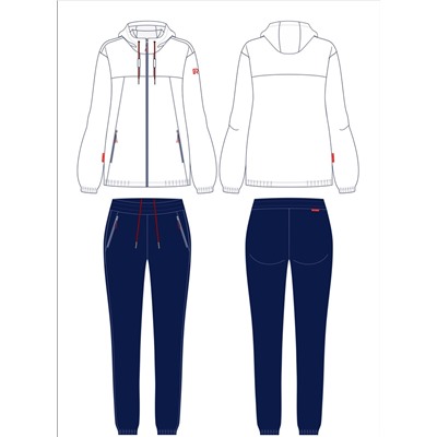 Спортивный костюм женский Yachting 15L-RR-1856 RED-N-ROCK'S