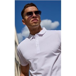 Футболка-поло мужская однотонная P211-07-243 белая