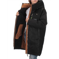 C1062 BLACK Куртка зимняя женская (200 гр. холлофайбера)