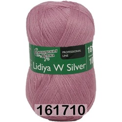 Пряжа Семеновская Lidiya W silver / Лидия ЧШ сильвер