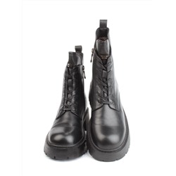 04-M3-1478 BLACK Ботинки зимние женские (натуральная кожа, натуральный мех)