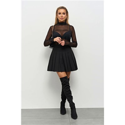 Водолазка чёрная из сетки