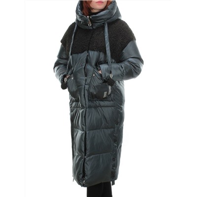 Y21636 DK. GREEN Пальто женское зимнее MEIYEE (200 гр. холлофайбера)
