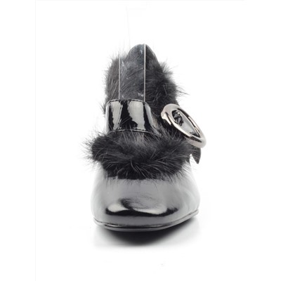 03-N18116P-2 BLACK LAC Полуботинки женские (натуральная кожа, лакированная)