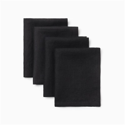 Набор салфеток «Этель» Linen collection, 30×40 см - 4 шт., 100% лён, 170 г/м²