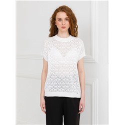 Блуза вязаная белого цвета