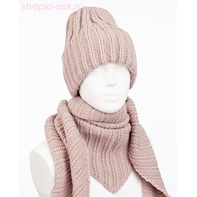 LS 57 PL 57 Комплект женский флис (колпак+косынка) (56-58)