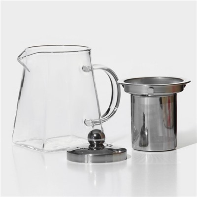 Заварочный чайник Magistro «Дарси», 300 мл, металлическое сито, стекло