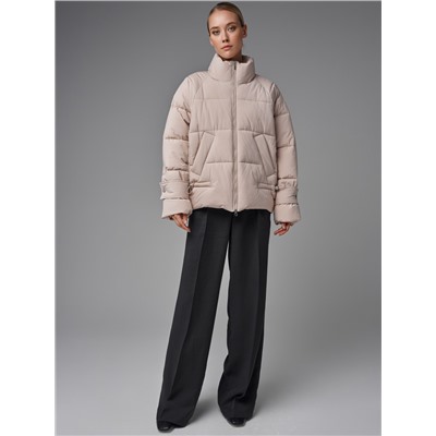 Пуховик женский бежевый