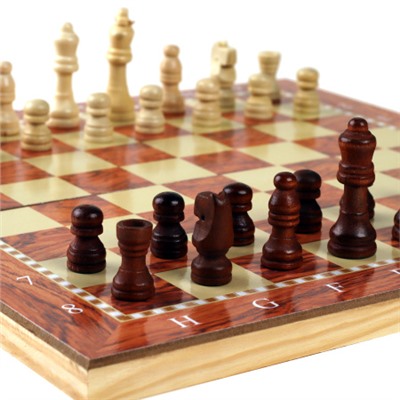 Игра настольная 3 в 1: нарды, шахматы, шашки 29x29 / S3025 /уп 60/