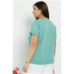 Блуза Ваниль (олива) Б12852-20М