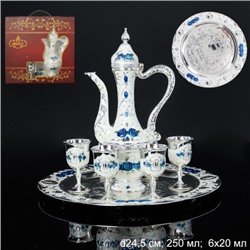 Коньячный набор серебро / 203-5-Silver /уп 20 /