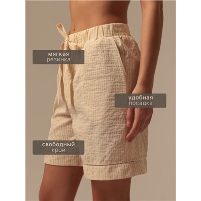 Шорты домашние женские SL Home Basic, бежевые