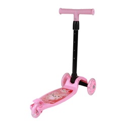 Самокат 3-х колесный SCOOTER Белка / 603 /уп 12/ розовый