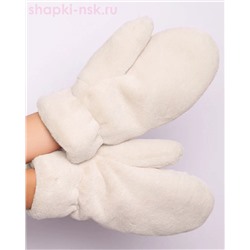 Lux Варежки женские флис экомех норка