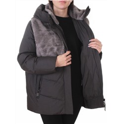 M-8869 DK. GRAY Куртка зимняя женская (150 гр. холлофайбер)