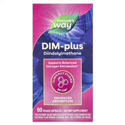 Nature's Way, DIM-Plus™, добавка с дииндолилметаном, 60 веганских капсул