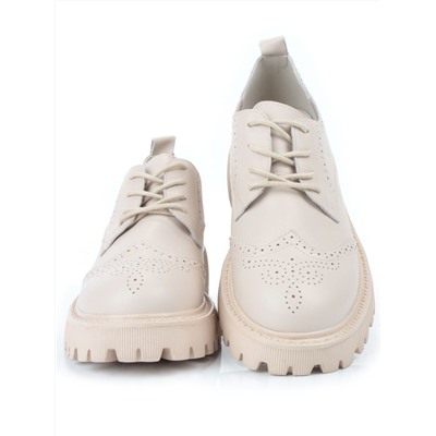 03-5928-5 BEIGE Полуботинки женские (натуральная кожа)