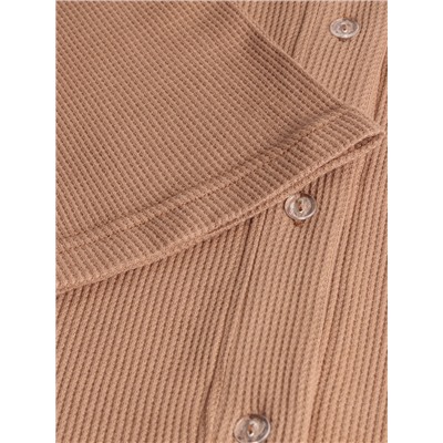 Пижама женская (рубашка, брюки) SL HOME Soft Home, кофейная