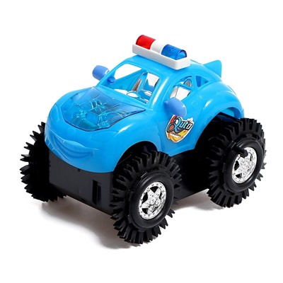 УЦЕНКА Машина-перевёртыш «Кабриолет», работает от батареек, световые эффекты, МИКС