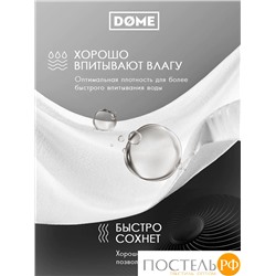 (1001) Полотенце 30х50 см Dome Harmonika Махра 440 г/м2, 1001 Белоснежный (на бирке белый)