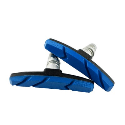 Колодки MIXIEER MX-BS126 для V-brake, 70MM, чёрные/синие, с креплением, 1 пара.  /уп 250/