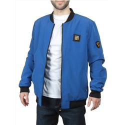 EM25056 BLUE Куртка-бомбер мужская демисезонная (100 гр. синтепон)