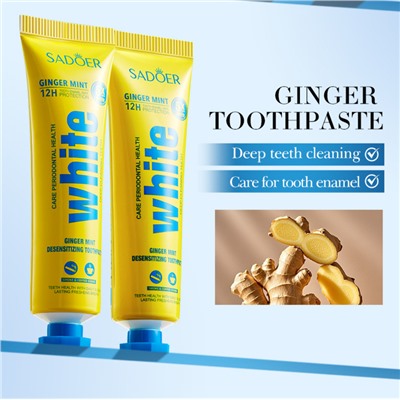 Набор зубных паст ассорти 5 вкусов Sadoer WHITЕ, 5 шт. * 30 гр.