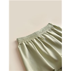 Пижама женская (рубашка, шорты) SL HOME Modal Home, зелёная