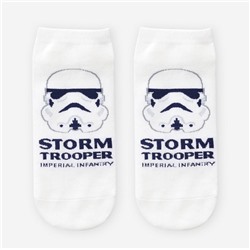 Короткие носки р.37-44 "Star Wars" Клон Белые