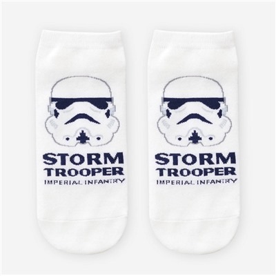 Короткие носки р.37-44 "Star Wars" Клон Белые