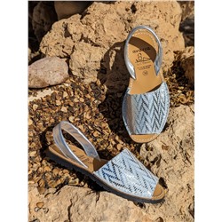Avarca menorquina · 391 AV+PELLE-007-17 plata